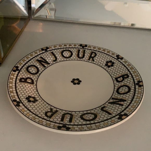 Set by Anthropologie “P “Tile Bonjour mug & plate‎ NWT - Picture 3 of 7